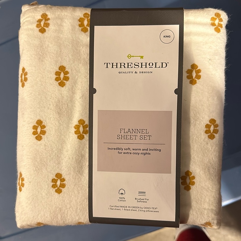 Threshold flannel sheets